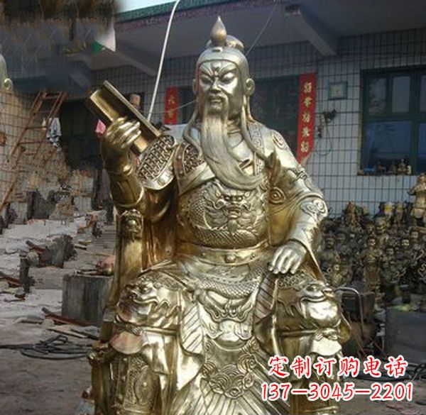 达州关公武财神铜雕定制