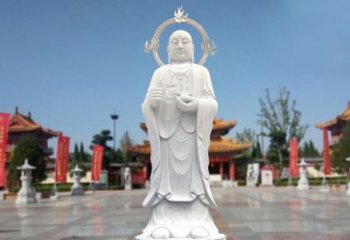 达州大理石地藏菩萨雕塑象征佛法的传承