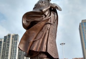 达州珍贵的雕塑艺术--诸葛亮卧龙先生