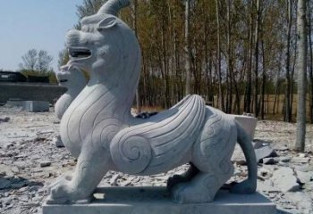 达州独角兽雕塑，神兽石雕带你穿越回古老神话中