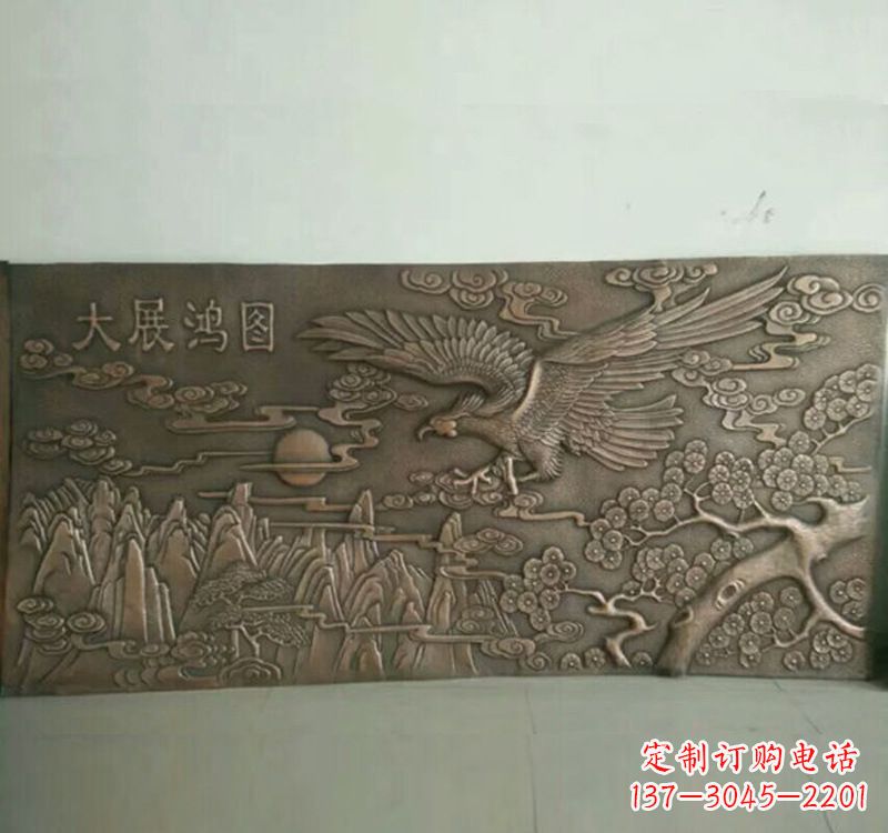 达州精致锻铜老鹰雕塑
