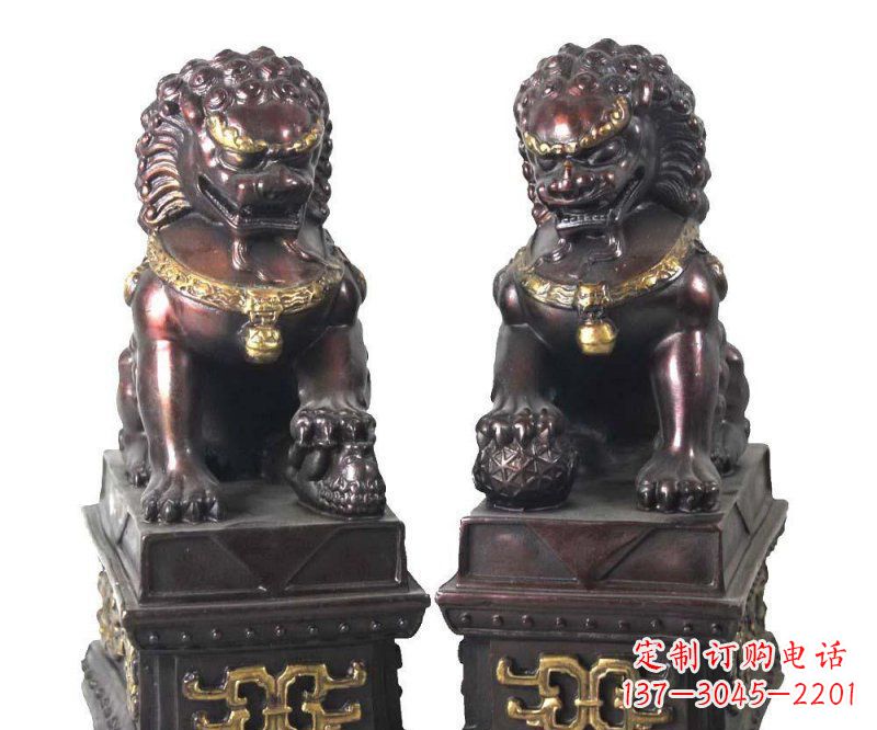 达州传统工艺铜雕狮子雕塑