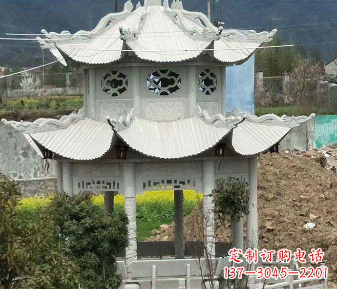 达州古典凉亭石雕