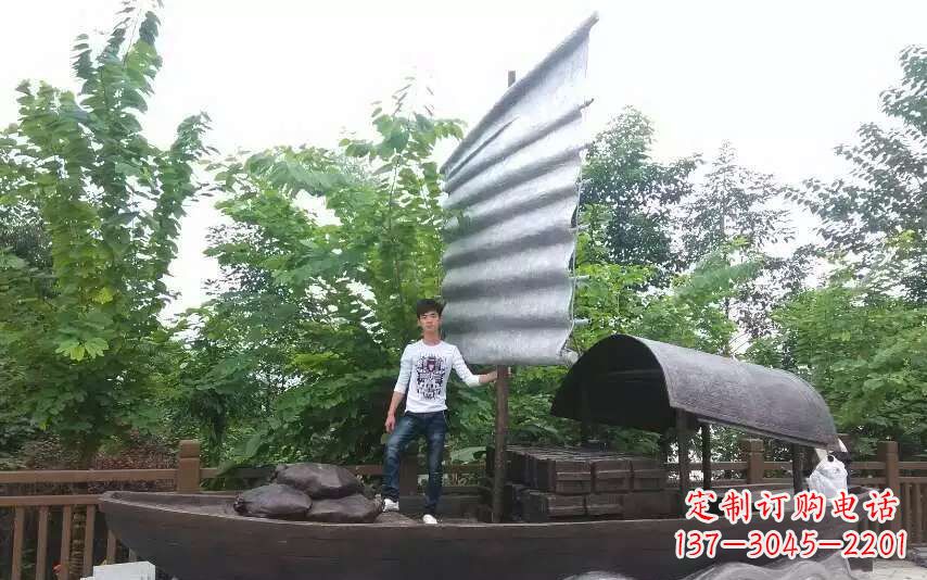 达州帆船景观铜雕