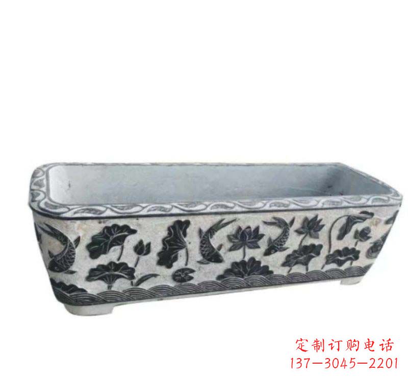 达州精美水缸石雕