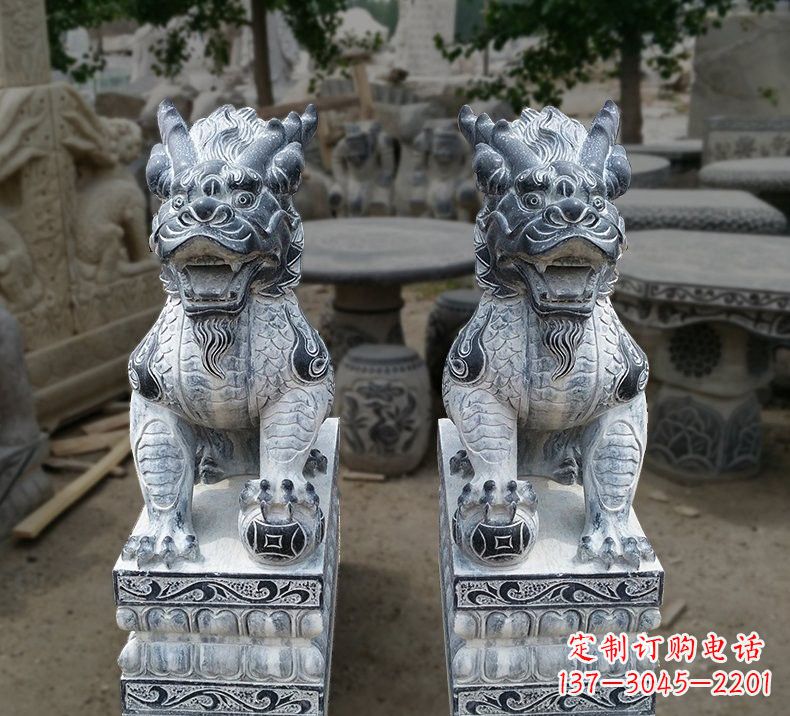 达州传统工艺仿古麒麟雕塑