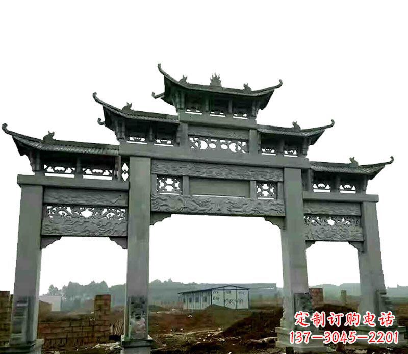 达州中领雕塑精美牌坊石雕,高品质时尚艺术