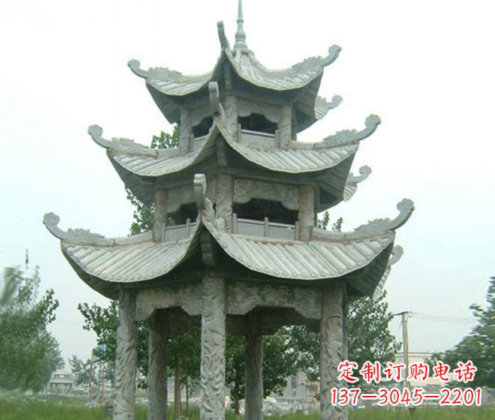 达州中领雕塑凉亭石雕