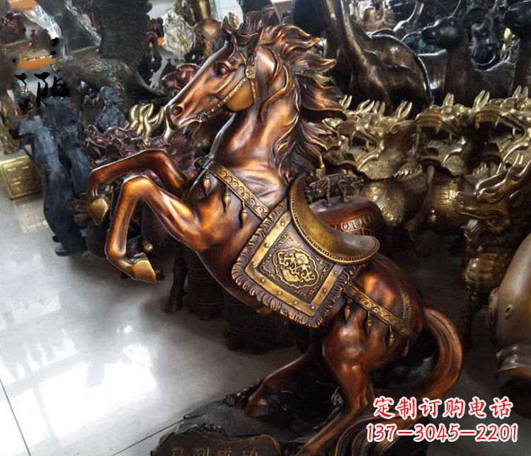 达州精致仿古马雕塑