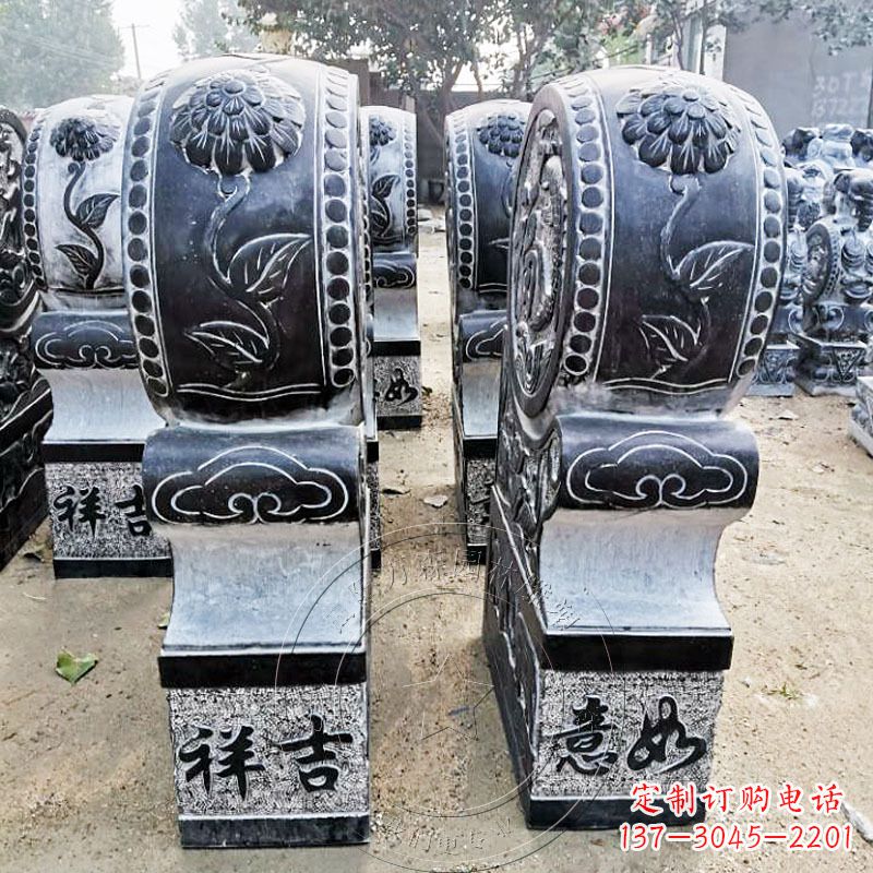 达州仿古门枕石门墩雕塑