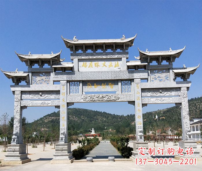 达州特色牌坊石雕