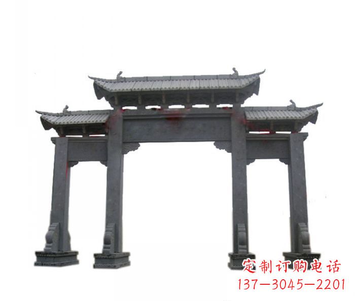 达州精美仿古牌坊石雕