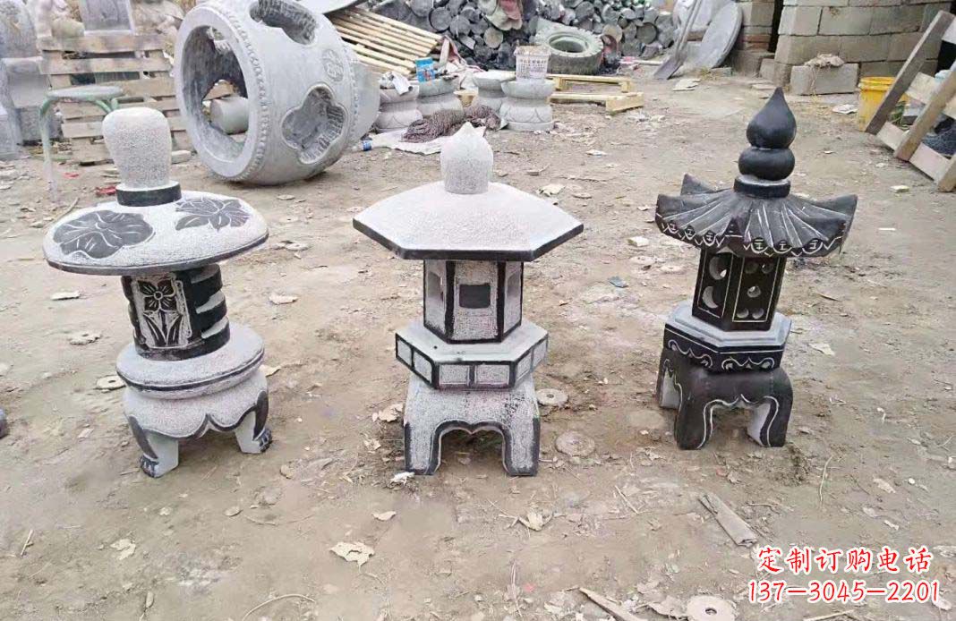 达州传统仿古石灯雕塑