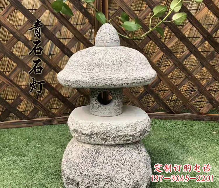 达州仿古石灯公园照明灯石雕