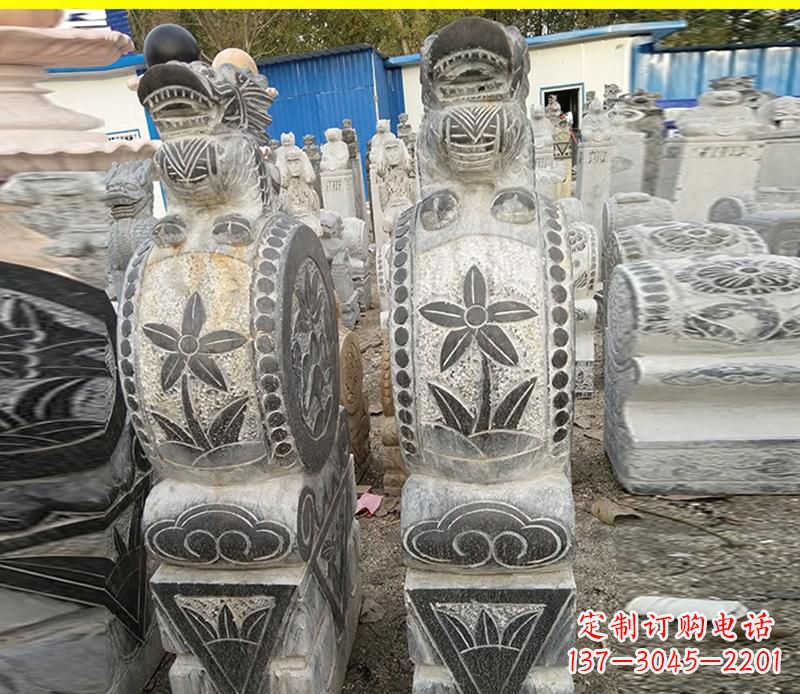 达州仿古石门墩雕塑,传承历史文化