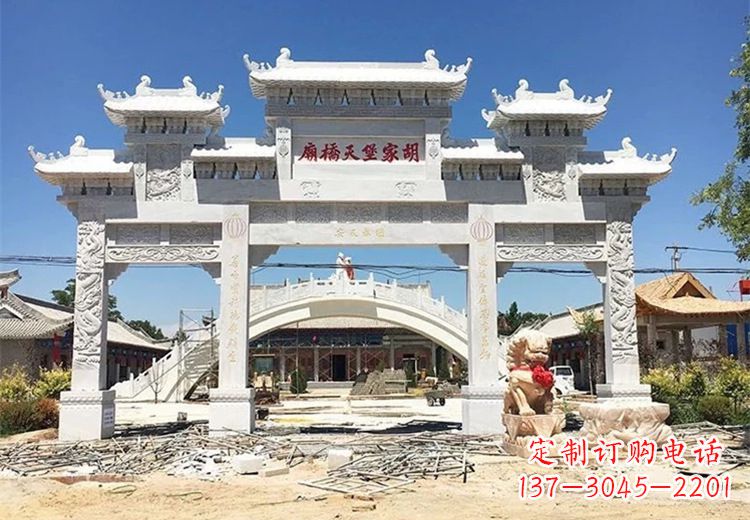 达州仿古石雕牌坊