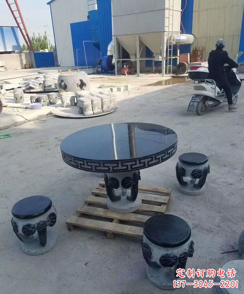 达州仿古石桌凳庭院景观石雕