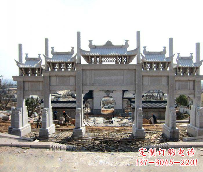 达州仿古牌坊雕塑,定制专属你的古典魅力