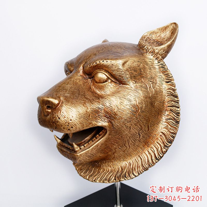 达州玻璃钢雕刻虎头