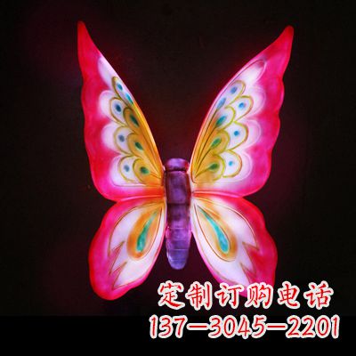达州定制发光蝴蝶雕塑