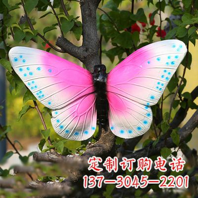达州粉红蝴蝶塑像——引领你的精灵之旅