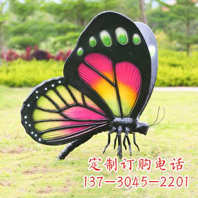 达州仿真蝴蝶_品红色款405x78x110