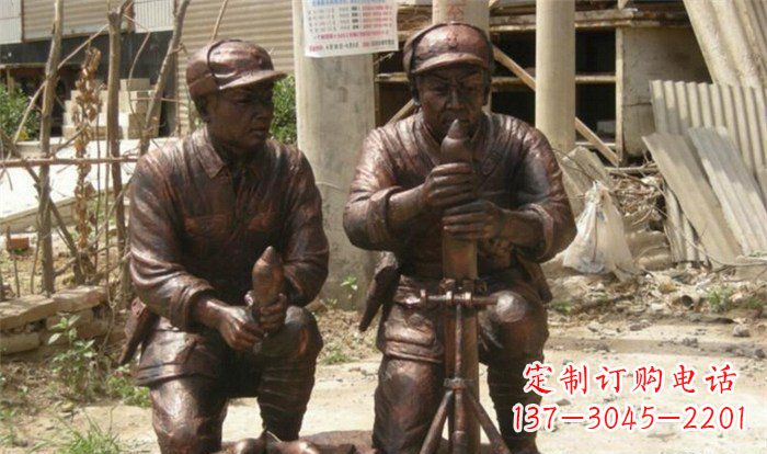达州英勇勇士铜雕