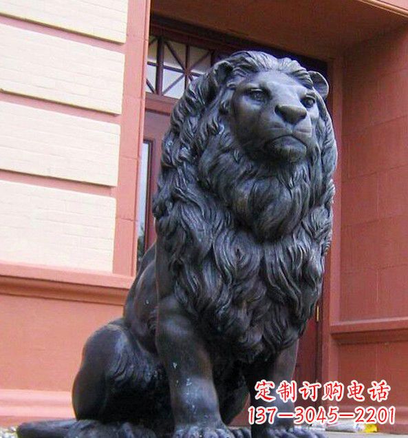 达州非洲狮子铜雕塑精美雕刻,精美绝伦