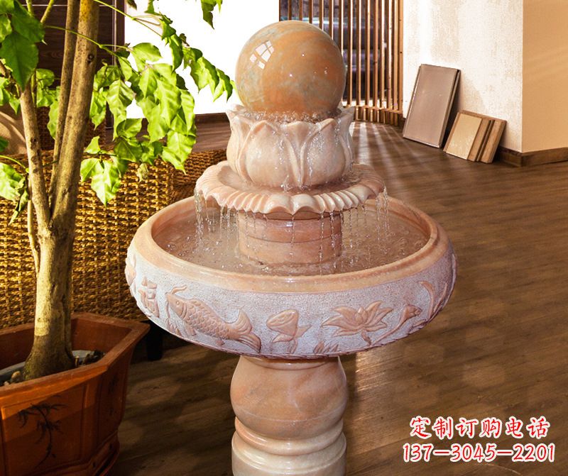 达州风水球石雕图片
