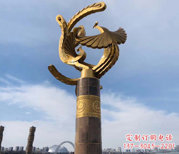 达州凤凰华表铜雕——精美绝伦的艺术品