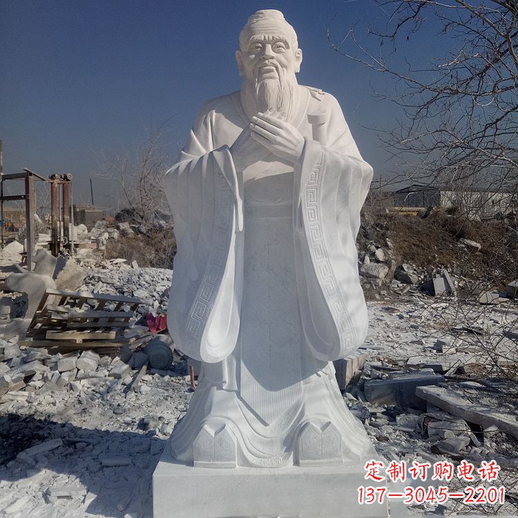 达州夫子庙孔子青铜雕像