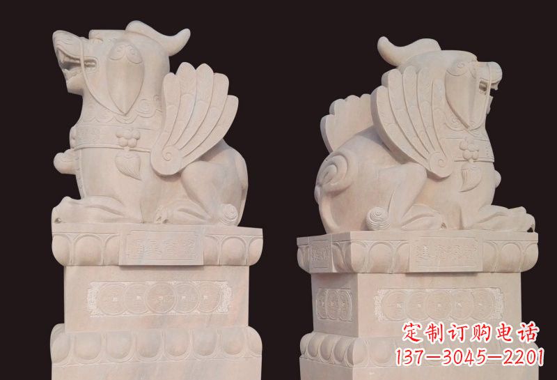 达州福星象征吉祥幸福高照貔貅石雕
