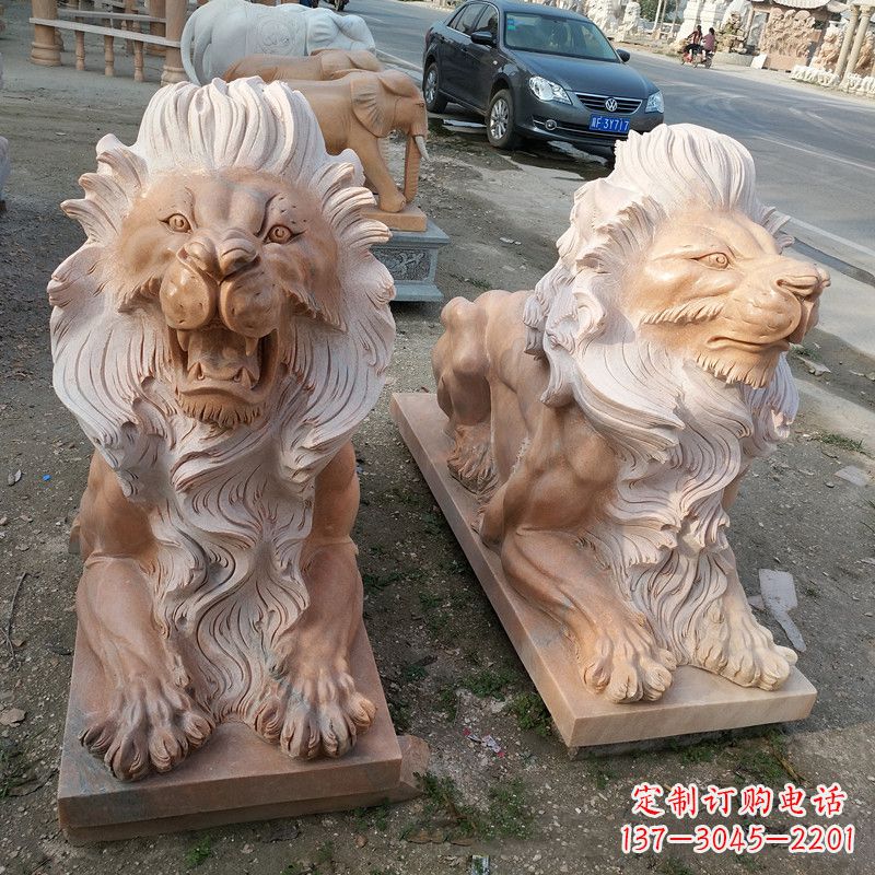 达州港币狮子爬狮雕塑——经典的海洋之神艺术