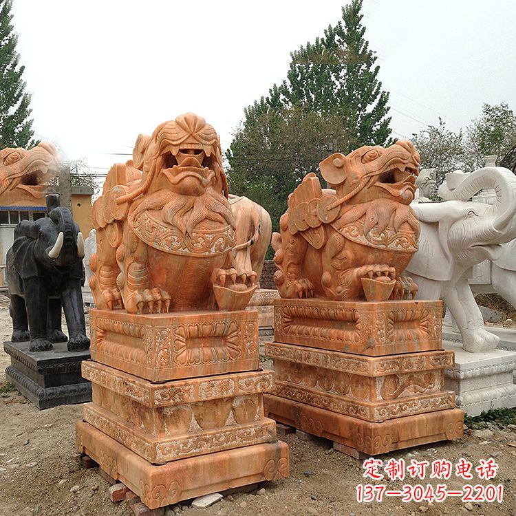达州豪华高饱和度貔貅雕塑