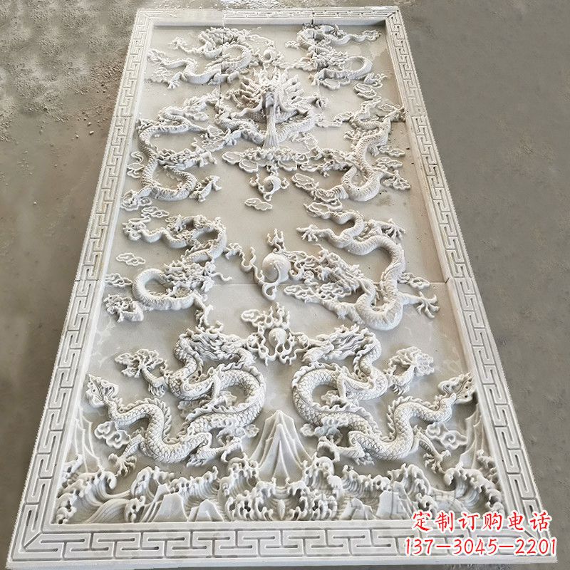 达州九龙壁装饰高浮雕雕塑