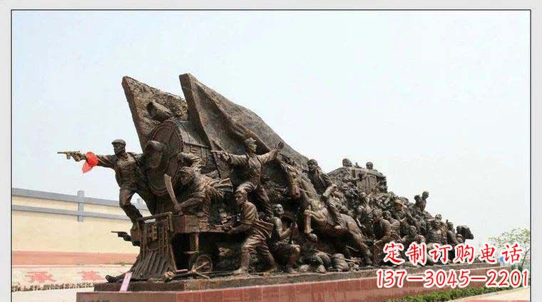 达州纪念革命战士铜雕
