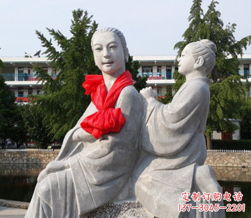 达州爱与温柔——领雕”母亲”石雕景观装饰