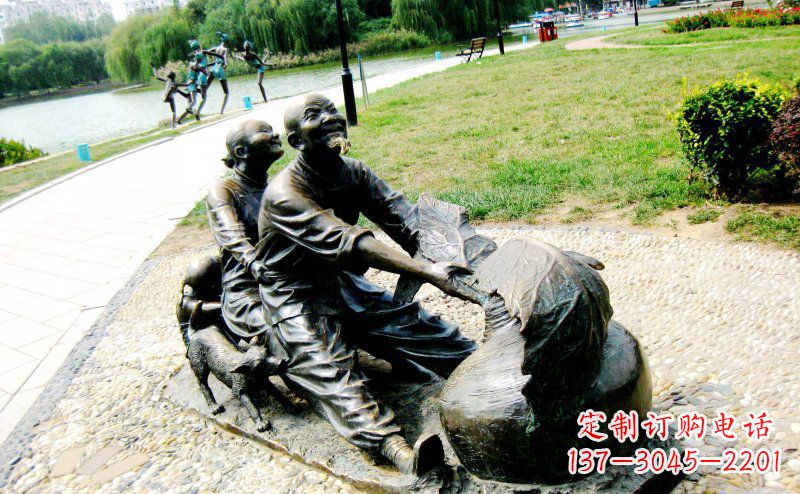 达州新颖可爱的铜雕萝卜小品