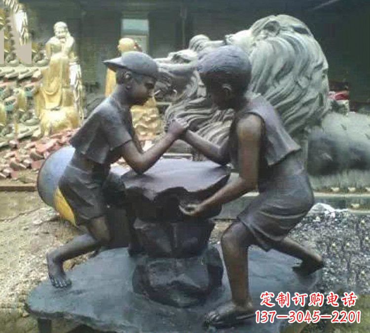 达州非凡童趣,精致儿童铜雕