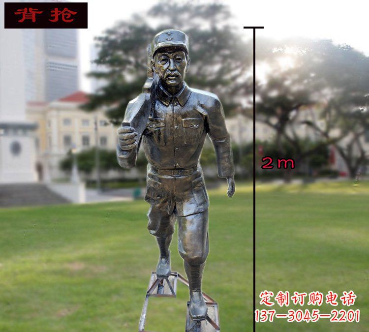 达州中领雕塑英勇勇士铜雕
