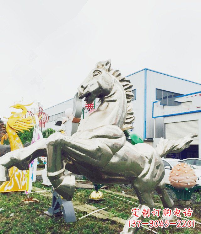 达州产品名称优雅的不锈钢雕塑——奔马