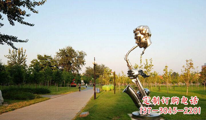 达州不锈钢萨克斯抽象雕塑