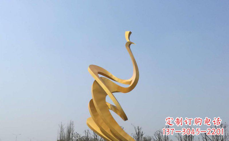 达州抽象凤凰不锈钢雕塑