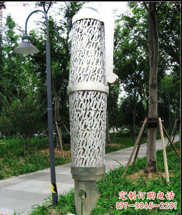 达州公园和空间绚丽抽象钢笔雕塑