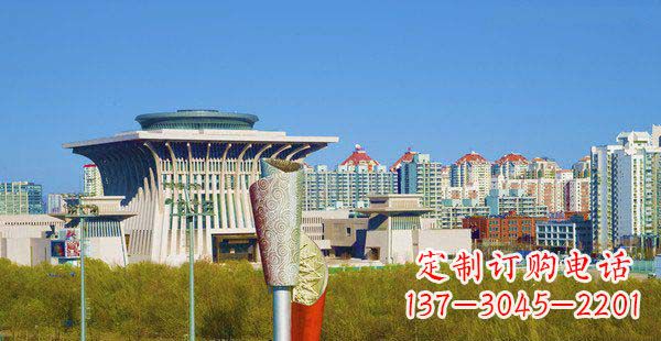 达州高端特色不锈钢抽象火炬雕塑