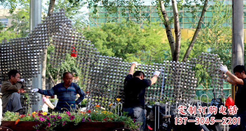 达州中领雕塑 - 动物抽象不锈钢雕塑