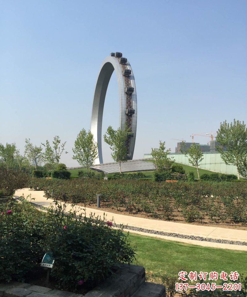达州精美摩天轮不锈钢抽象雕塑