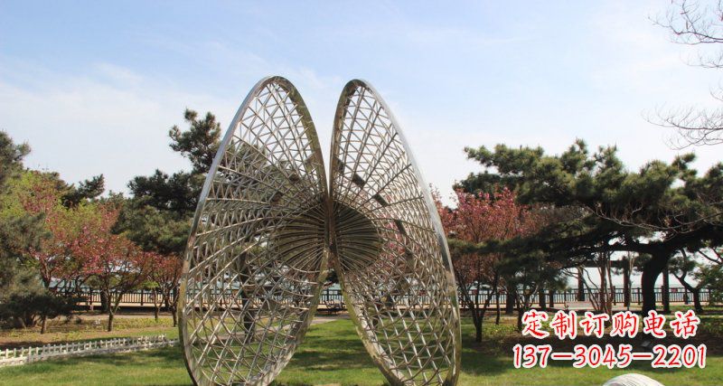 达州做工细腻的不锈钢抽象雕刻扇贝雕塑