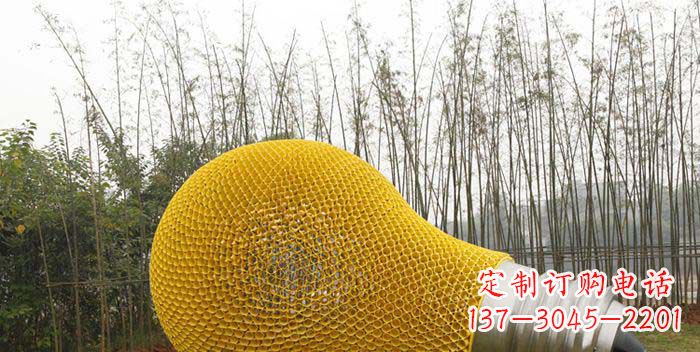 达州公园不锈钢大型灯泡雕塑