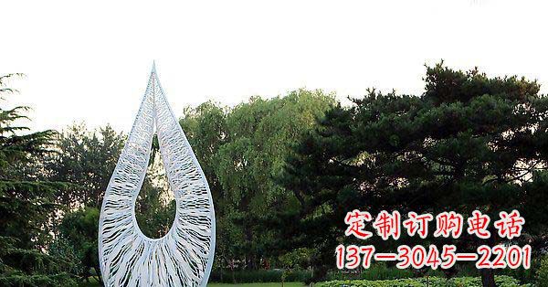 达州精美水滴不锈钢雕塑